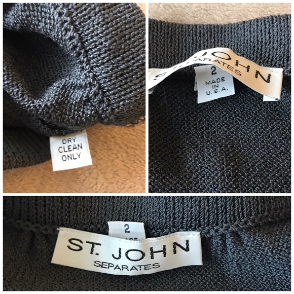 St. John Separates Gray Pencil Skirt - Picture 2 of 3